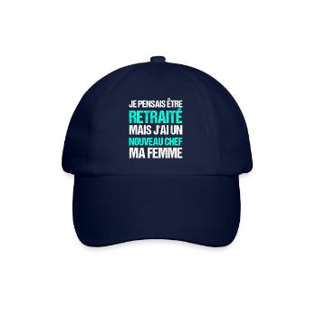 Retraite humour retraité cadeau homme retraité - Casquette classique - bleu/bleu - Devant