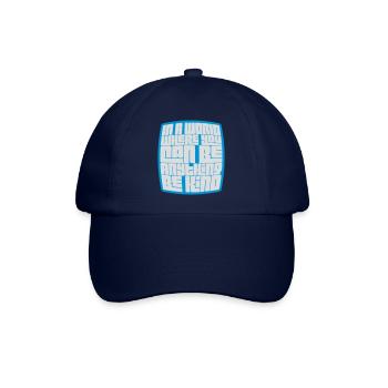 you can be kind - Baseballkappe - Blau/Blau - Vorne