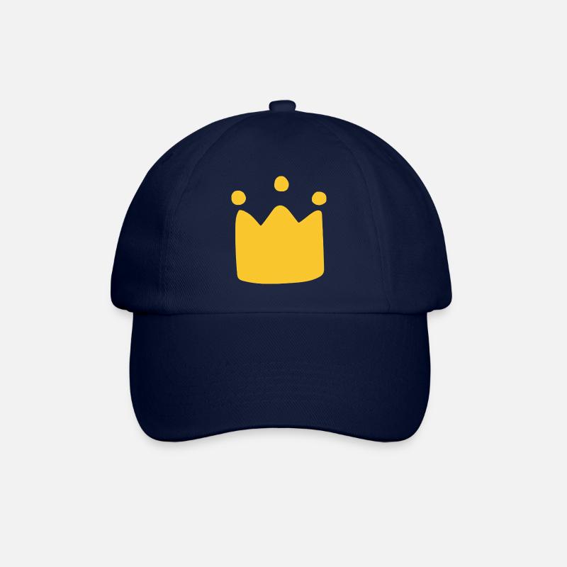 Gelbe Krone - Baseballkappe - Blau/Blau