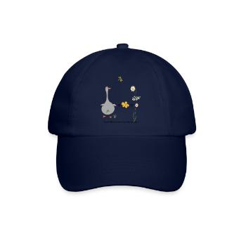 Gans und Blümchen gleich Gänseblümchen - Baseballkappe - Blau/Blau - Vorne