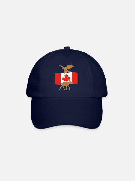 Aigle wapiti drapeau du Canada - Casquette classique - bleu/bleu