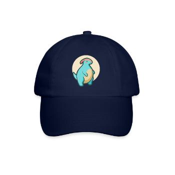 Cute chubby Parasaurolophus, Dino - Baseball Cap - blue/blue - Front