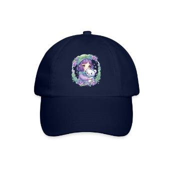 Fee mit Teddybär - Baseballkappe - Blau/Blau - Vorne