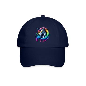 Cool Cyborg Licorne Arc-en-ciel - Casquette classique - bleu/bleu - Devant