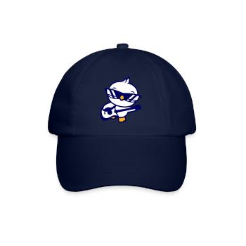 Chick Bird Duck Playing Guitar Music Guitarist - Baseball Cap - blue/blue - Front