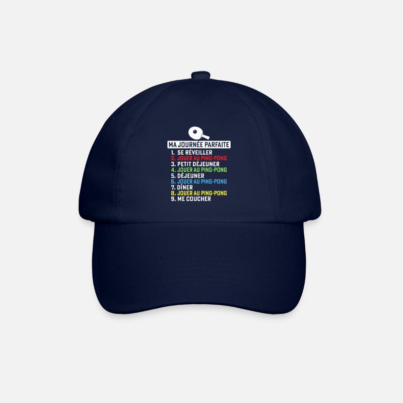 Ma journée parfaite Jouer au Ping Pong - Casquette classique - bleu/bleu