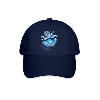 Snegurotschka Ded Moroz russischer Weihnachtsmann - Baseballkappe - Blau/Blau - Vorne