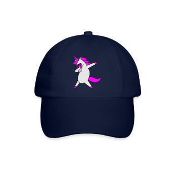 dabbing unicorn cool - Baseballkappe - Blau/Blau - Vorne