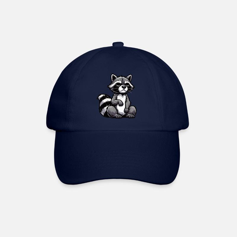 Waschbär Waschbären Waldtier lustiger Waschbär - Baseballkappe - Blau/Blau