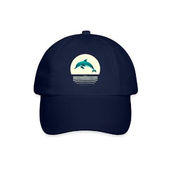 Dolphin in the jump - Baseball Cap - blue/blue - Front
