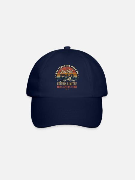 Juillet 1960 Vintage Anniversaire 1960 Juillet - Casquette classique - bleu/bleu