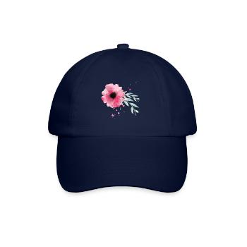 Vintage Rose Flower - Baseballkappe - Blau/Blau - Vorne