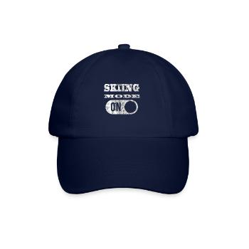 Skiing Skiing Skiing Skiing Skiing - Baseball Cap - blue/blue - Front