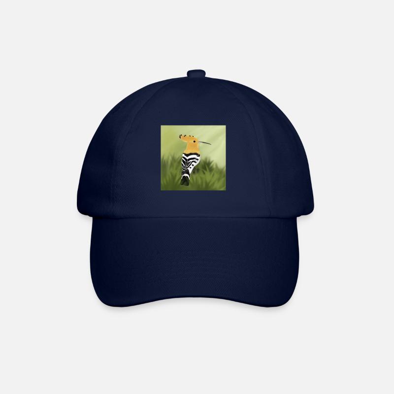 Wiedehopf - Baseballkappe - Blau/Blau
