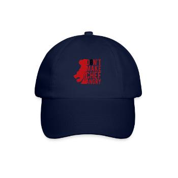 Do not make CHEF angry! Boss funny saying gift - Baseball Cap - blue/blue - Front