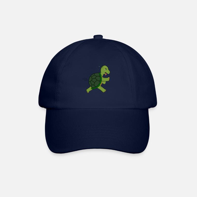 Schildkröte - Baseballkappe - Blau/Blau