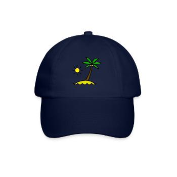 Palmen - Baseballkappe - Blau/Blau - Vorne