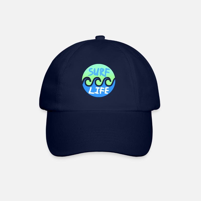 Surfen - Baseballkappe - Blau/Blau