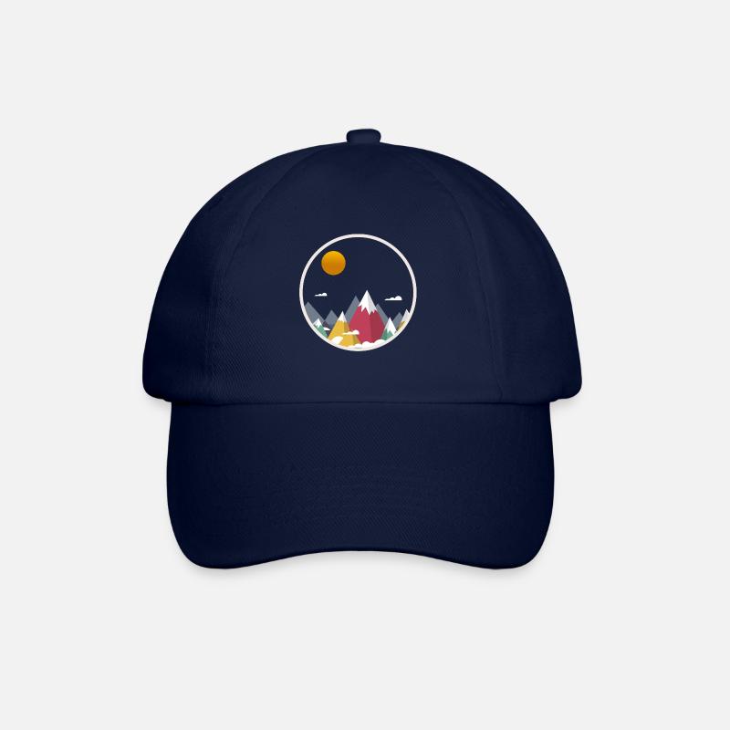 montagnes - Casquette classique - bleu/bleu
