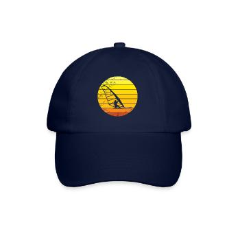 Windsurfer retro sunset - Casquette classique - bleu/bleu - Devant
