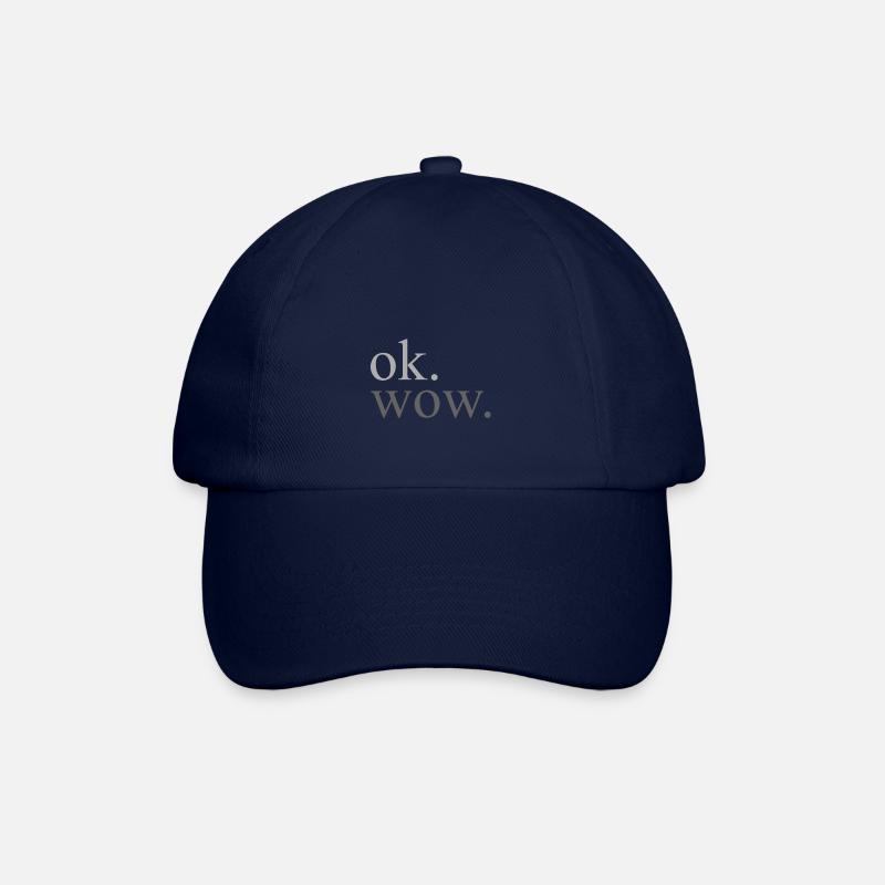 ok. wow. - Baseballkappe - Blau/Blau