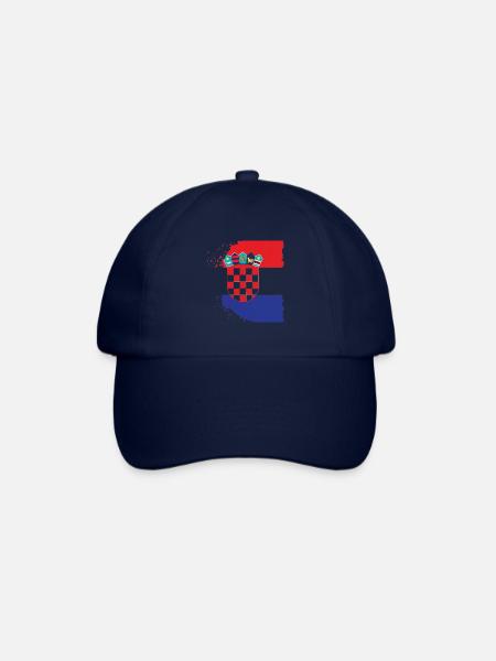 Croatie Croate Hrvatska Croatie Croates Croates Croates - Casquette classique - bleu/bleu