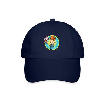 Flamingo jagt Hick - Baseballkappe - Blau/Blau - Vorne