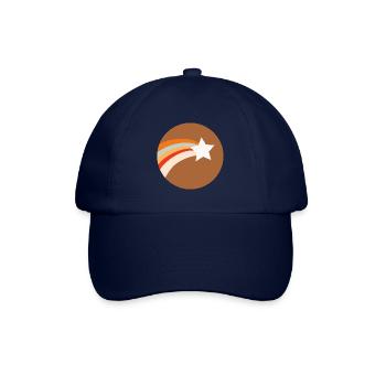 Sternschnuppe im siebziger Jahre Retro Stil - Baseballkappe - Blau/Blau - Vorne