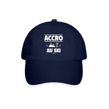 accro au ski - Casquette classique - bleu/bleu - Devant