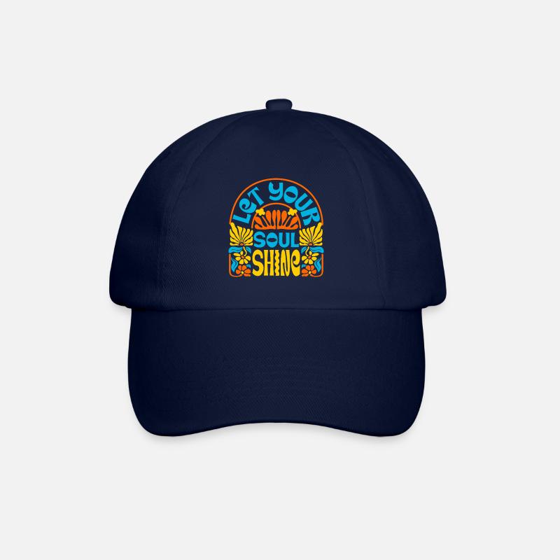 Sommerliche retro-kunst - Baseballkappe - Blau/Blau