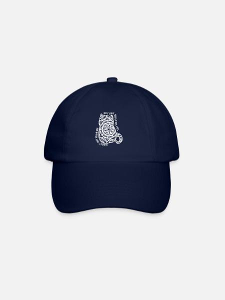 Katze Mandala Perser Siam Geschenk - Baseballkappe - Blau/Blau