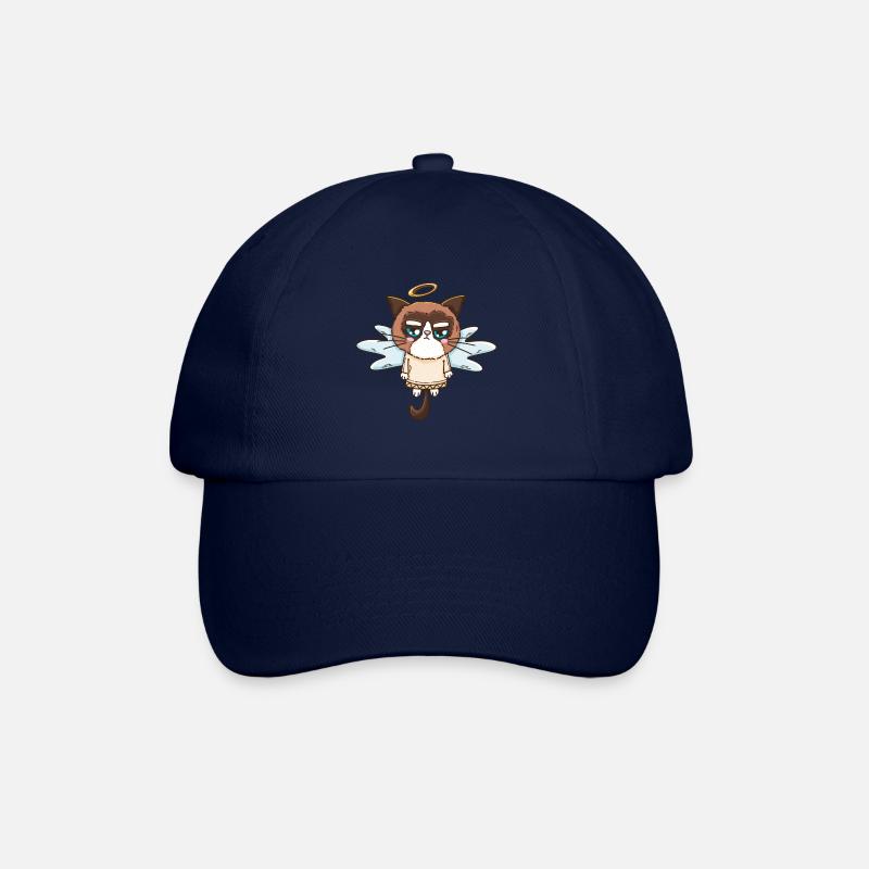 Engel Katze mürrisch - Baseballkappe - Blau/Blau