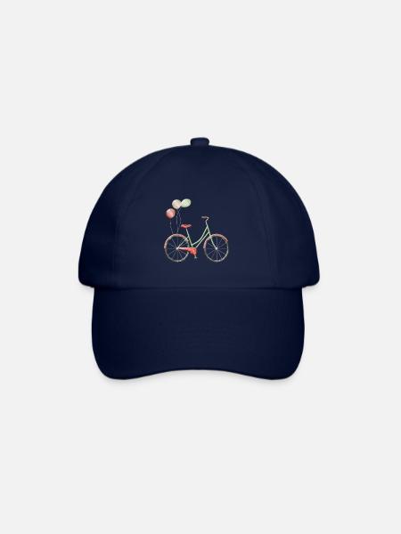 Fahrrad Vintage Luftballons - Baseballkappe - Blau/Blau