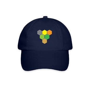 Hexagons gegen Sieg - Baseballkappe - Blau/Blau - Vorne