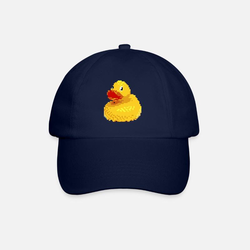 Pixel Gummiente - Baseballkappe - Blau/Blau