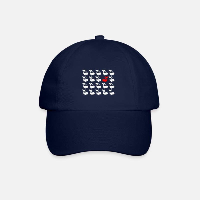 Baleines - Casquette classique - bleu/bleu