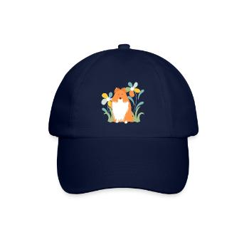 Chien de berger et fleur Shetland - Casquette classique - bleu/bleu - Devant