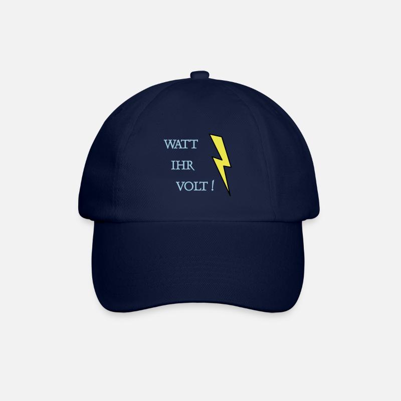 Watt Ihr Volt - Baseballkappe - Blau/Blau