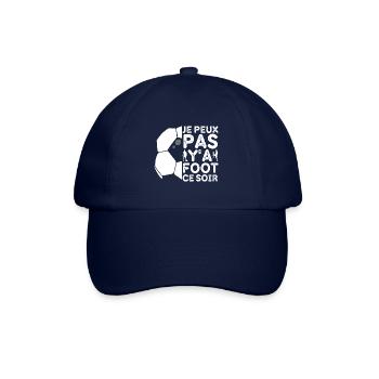 Football je peux pas y'a foot humour foot cadeau - Casquette classique - bleu/bleu - Devant