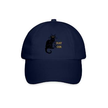 chat noir 'n (text, 2c) - Baseballkappe - Blau/Blau - Vorne
