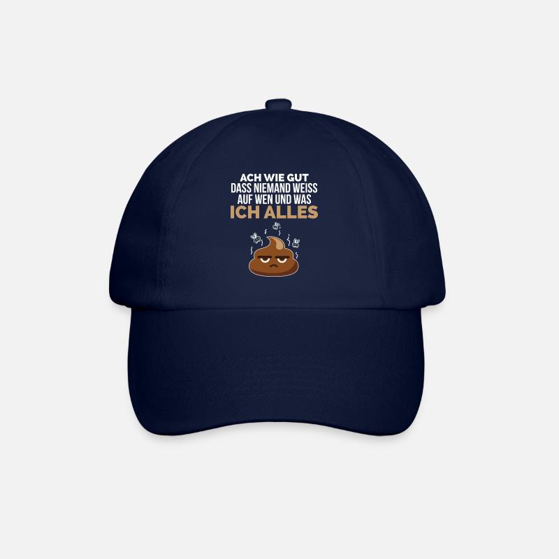 Ach wie gut, dass keiner weiß... scheiß - Baseballkappe - Blau/Blau