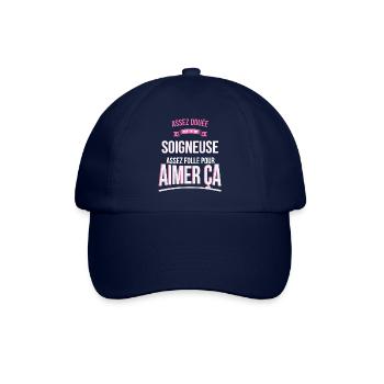 Soigneuse douée folle cadeau femme - Casquette classique - bleu/bleu - Devant