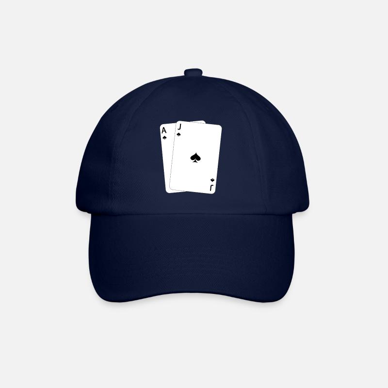 Blackjack AJ - Baseballkappe - Blau/Blau