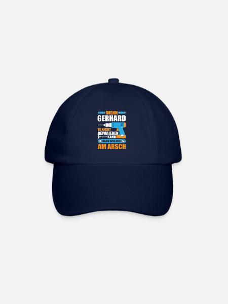 GERHARD Name Geschenk Reparatur reparieren - Baseballkappe - Blau/Blau