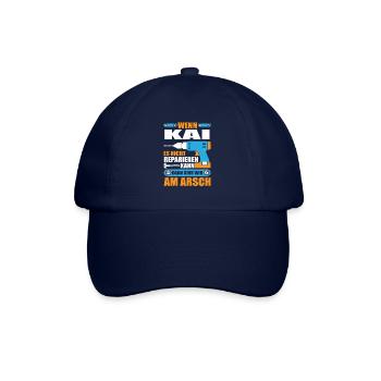 KAI Name Geschenk Reparatur reparieren - Baseballkappe - Blau/Blau - Vorne