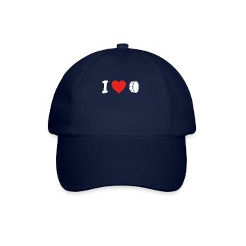 I love love drum drum dr png - Baseball Cap - blue/blue - Front