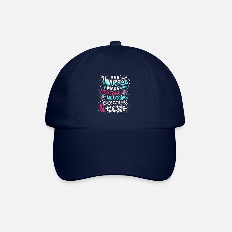 Univers drôle est faite avec des protons et Morons - Casquette classique - bleu/bleu