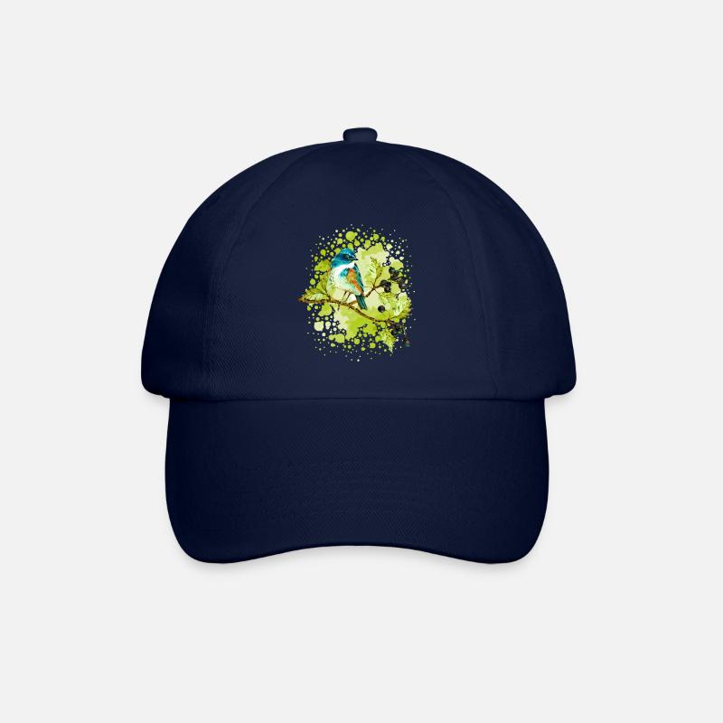 Vogel - Baseballkappe - Blau/Blau