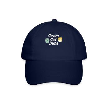 Crazy cat type cat lover cat Miau - Baseball Cap - blue/blue - Front
