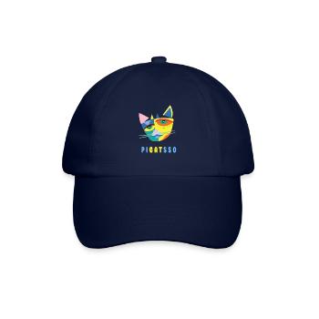 Pi-Cat-Sso Picasso chat Résumé Art Cadeau - Casquette classique - bleu/bleu - Devant